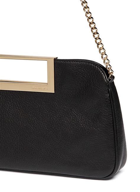 michael michael kors berkley large leather clutch black|Michael Kors Berkley Clutch .